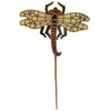 RUSSIAN SILVER PLIQUE A JOUR ENAMEL DRAGONFLY PIN PIC-0