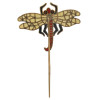 RUSSIAN SILVER PLIQUE A JOUR ENAMEL DRAGONFLY PIN PIC-1