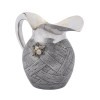 RUSSIAN SILVER TROMPE LOEIL JUG PITCHER WITH BEE PIC-0