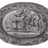 AUSTRIAN JUDAICA BINDING OF ISAAC SILVER TRAY PIC-1