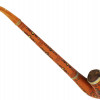 SOVIET PAINTED CARVED WOODEN CHIBOUK SMOKING PIPE PIC-0