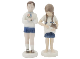 VINTAGE BING AND GRONDAHL PORCELAIN KIDS FIGURES