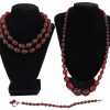 PAIR OF MID CENT CHERRY BAKELITE BEADED NECKLACES PIC-0