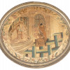 18TH CEN EMBROIDERED KING SOLOMON WALL ART DECOR PIC-0