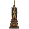 GILLE LAINE FRENCH ORMOLU CENTAURS MANTEL CLOCK PIC-1