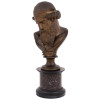 ANTIQUE BRONZE BUST OF ARISTOTLE AFTER BOSCHETTI PIC-0