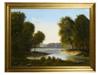 JOHN DIDRIK FRISCH RIVER LANDSCAPE OIL PAINTING PIC-0