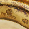 RUSSIAN GILT SILVER TREE STUMP TEA GLASS HOLDER PIC-3