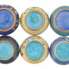 SET OF MID CENTURY CHINESE CLOISONNE ENAMEL BOWLS PIC-2