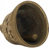 CAST BRONZE CHURCH HAND BELL WITH ANIMAL RELIEF PIC-4
