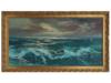 LARGE SEA SCAPE OIL PAINTING SIGNED BY THE ARTIST PIC-0