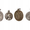 COLLECTION OF ANTIQUE VINTAGE RELIGIOUS PENDANTS PIC-0