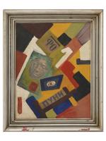 RUSSIAN SOVIET AVANTGARDE PAINTING ATTR IVAN PUNI