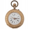 14K YELLOW GOLD JAQUET SON ENGRAVED POCKET WATCH PIC-0