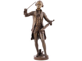 FRENCH BRONZE FIGURE OF YOUNG MOZART BY HERCULE