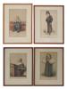 FOUR CARICATURE LITHOGRAPHS BY CARLO PELLEGRINI PIC-0