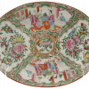 PAIR OF CHINESE ROSE MEDALLION PORCELAIN PLATES PIC-1