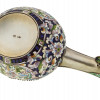 ART NOUVEAU RUSSIAN SILVER CLOISONNE ENAMEL KOVSH PIC-2