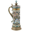 RUSSIAN GILT SILVER CLOISONNE ENAMEL TANKARD PIC-0