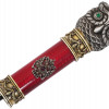 RUSSIAN SILVER ENAMEL GEMSTONES OWL CANE HANDLE PIC-1