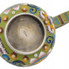 RUSSIAN GILT SILVER CLOISONNE ENAMEL KOVSH LADLE PIC-4