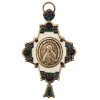 RUSSIAN SILVER GILT ENAMEL ORTHODOX ICON PENDANT PIC-0