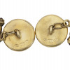 RUSSIAN SILVER GILT GUILLOCHE ENAMEL CUFFLINKS PIC-2