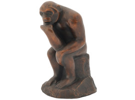 MODERNIST BRONZE FIGURE OF MONKEY BY ADOLF WOLFF