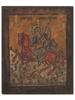 ANTIQUE GREEK HAND PAINTED ICON OF ST DEMETRIUS PIC-0