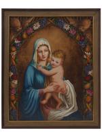 MADONNA AND CHILD OIL PAINTING BY IDA MAY CARR