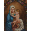 MADONNA AND CHILD OIL PAINTING BY IDA MAY CARR PIC-1