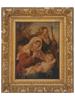 AFTER PLOCKHORST PORTRAIT PAINTING OF HOLY FAMILY PIC-0