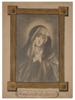 AFTER SASSOFERATO PENCIL DRAWING OF VIRGIN MARY PIC-0