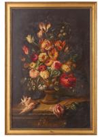 EARLY 20TH CENTURY STILL LIFE OIL PAINTING FRAMED