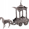 ANTIQUE INDIAN SILVER REPOUSSE HORSE CARRIAGE PIC-0