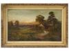 FRANK HIDER BRITISH ANTIQUE 19TH C. OIL PAINTING PIC-0