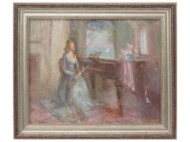 OIL ON BOARD PAINTING TO ATTR MARGUERITE S. PEARSON