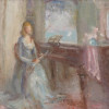 OIL ON BOARD PAINTING TO ATTR MARGUERITE S. PEARSON PIC-1