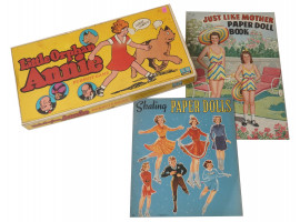 LITTLE ORPHAN ANNIE GAME AND PAPER DOLL BOOKS