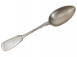 LARGE RUSSIAN 84 SILVER FIDDLE PATTERN SPOON