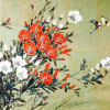 CHINESE FLORAL WATERCOLOR PAINTING BY HUI CHI MAU PIC-1