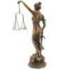 BRONZE COLOR COMPOSITE LADY JUSTICE THEMIS STATUE PIC-2