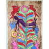 MEXICAN FOLK ART AMATE BARK MIXED MEDIA PAINTING PIC-1