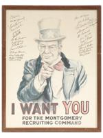 I WANT YOU POSTER MONTGOMERY RECRUITING COMMAND