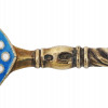 PAIR OF RUSSIAN SILVER AND CLOISONNE ENAMEL SPOON PIC-2