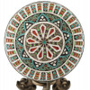 RUSSIAN 84 SILVER ENAMEL EASTER EGG ON A STAND PIC-3