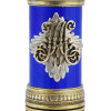 RUSSIAN GILT SILVER GUILLOCHE ENAMEL CIGAR CASE PIC-5