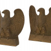 PAIR OF AMERICANA DECOR GILT BRASS EAGLE BOOKENDS PIC-0