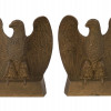 PAIR OF AMERICANA DECOR GILT BRASS EAGLE BOOKENDS PIC-1