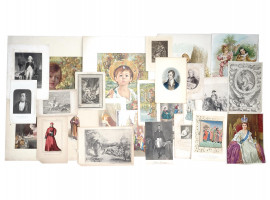 ANTIQUE AND VINTAGE EUROPEAN ART PORTRAIT PRINTS